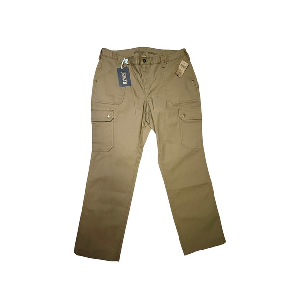 Duluth Trading Co. Pants - Duluth Trading Co Flex Firehose Slim Leg Cargo Pants Khaki Curvesetter Womens 14